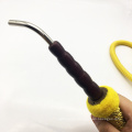 1.8m Metal Head Design Wooden Yellow Hookah Shisha Hose (ES-HH-010-1)